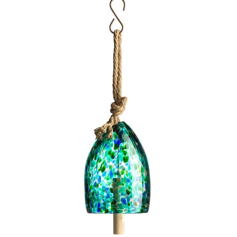 Glass Garden Bells - Green